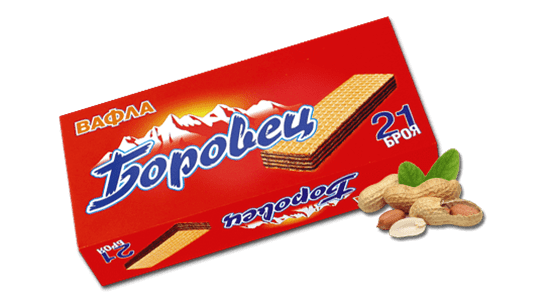 Снимка на ВАФЛИ БОРОВЕЦ ОБИКНОВЕНИ 630ГР.*21БР. КУТИЯ