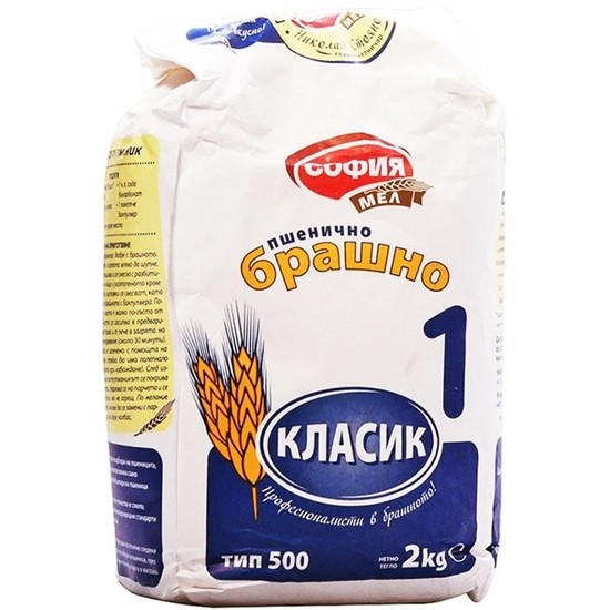Снимка на БРАШНО СОФИЯ МЕЛ 2КГ.*6БР.ТИП 500