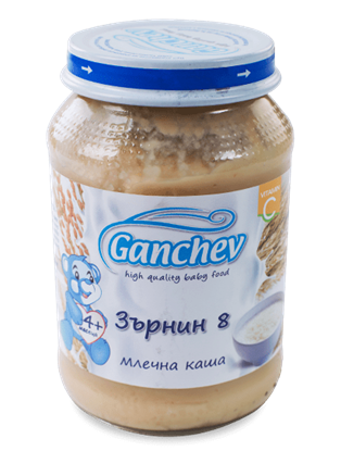 Снимка на МЛЕЧНА КАША ЗЪРНИН 8  ГАНЧЕВ 200ГР