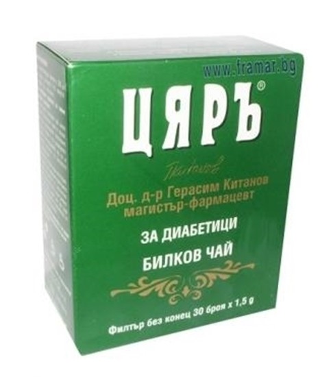 Снимка на ЧАЙ ЦЯРЪ ЗА ДИАБЕТИЦИ 30БР*1.5ГР - ЦЕНА ЗА БР.