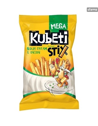 Снимка на КУБЕТИ МЕГА СТИКС *16БР. ЛУК И СМЕТАНА - ЦЕНА ЗА БР.