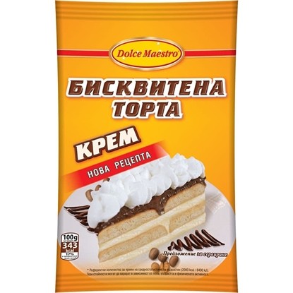 Снимка на КРЕМ БИСКВИТЕНА ТОРТА  70ГР/ МЕРКУРИЙ