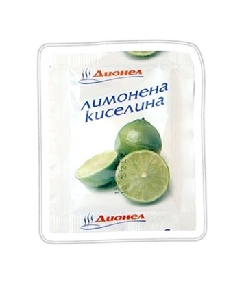 Снимка на ЛИМОНЕНА КИСЕЛИНА 10 ГР ДИОНЕЛ - ЦЕНА ЗА БР.