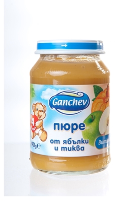 Снимка на ПЮРЕ ЯБЪЛКА И ТИКВА 190ГР  ГАНЧЕВ