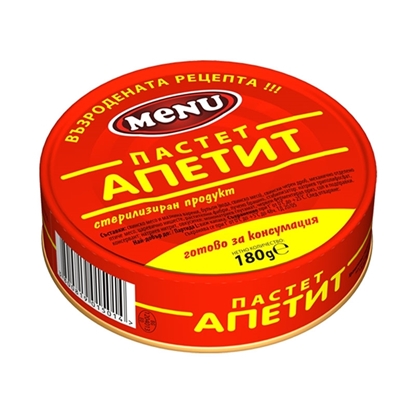 Снимка на ПАСТЕТ АПЕТИТ МЕНЮ 180 ГР.