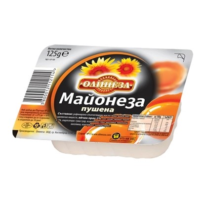 Снимка на МАЙОНЕЗА ОЛИНЕЗА 125ГР.*24БР. ПУШЕНА