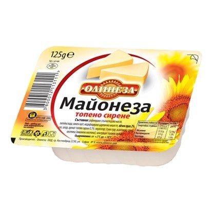 Снимка на МАЙОНЕЗА ОЛИНЕЗА 125ГР.*24БР. С ТОПЕНО СИРЕНЕ