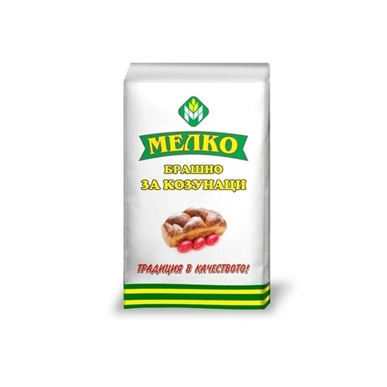 Снимка на БРАШНО ЗА КОЗУНАЦИ  КЛАСИК 1КГ.*10БР. МЕЛКО
