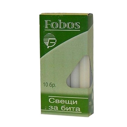 Снимка на СВЕЩИ ФОБОС БИТОВИ 10БР./15 СМ.