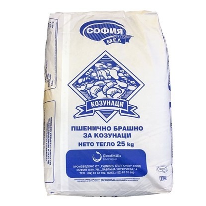 Снимка на БРАШНО СОФИЯ МЕЛ 25КГ. ЗА КОЗУНАЦИ - ЦЕНА ЗА ЧУВАЛ