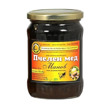 Снимка на ПЧЕЛЕН МЕД 720ГР. МАНОВ ДАНРОС