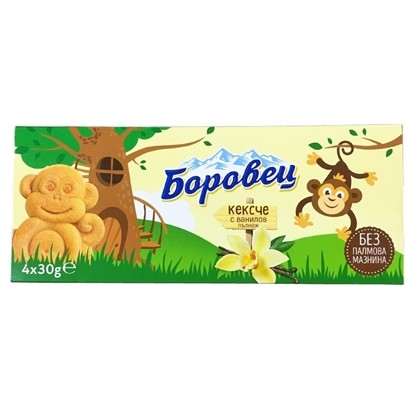 Снимка на КЕКСЧЕ БОРОВЕЦ 120ГР.*16БР. ВАНИЛИЯ