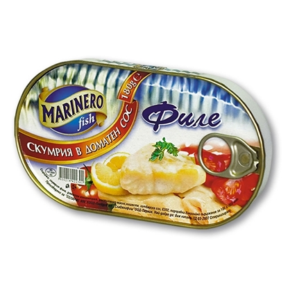 Снимка на СКУМРИЯ ФИЛЕ В ДОМ.СОС МАРИНЕРО 180ГР*30БР. АРИВА