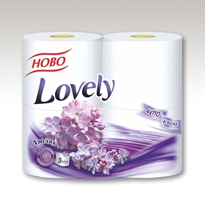 Снимка на ТОАЛЕТНА ХАРТИЯ LOVELY ЛЮЛЯК 4-КА *12БР. АРИВА