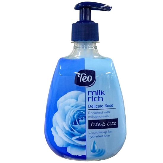 Снимка на ТЕО ТЕЧЕН САПУН 400МЛ. ПОМПА MILK RICH DELICATE ROSE СИН