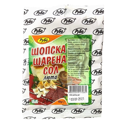 Снимка на ЛЮТА ШОПСКА ШАРЕНА СОЛ 40ГР.*20БР. РУБО