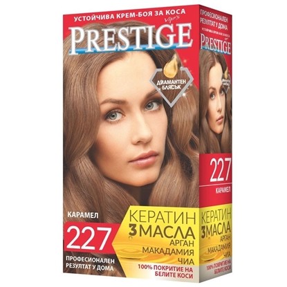 Снимка на БОЯ ЗА КОСА ПРЕСТИЖ №227 КАРАМЕЛ *20БР.