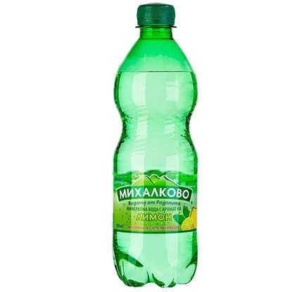 Снимка на ЕСТЕСТВЕНО ГАЗИРАНА ВОДА МИХАЛКОВО С ЛИМОН 500МЛ.*12БР.