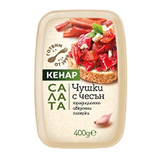 Снимка на САЛАТА ЧУШКИ С ЧЕСЪН 400ГР. КЕНАР