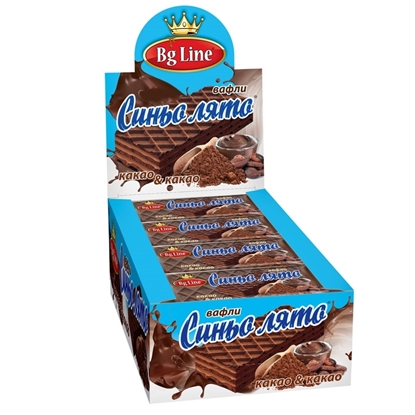 Снимка на ВАФЛА СИНЬО ЛЯТО 60ГР.*16БР. КАКАО И КАКАО