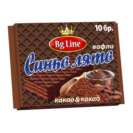 Снимка на ВАФЛА СИНЬО ЛЯТО 200ГР.*10БР. KAKAO И КАКАО