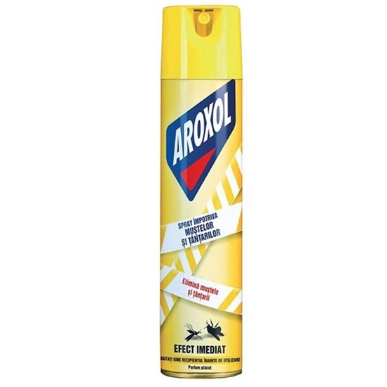 Снимка на СПРЕЙ ПРОТИВ ЛЕТЯЩИ НАСЕКОМИ 400МЛ.*12БР. AROXOL