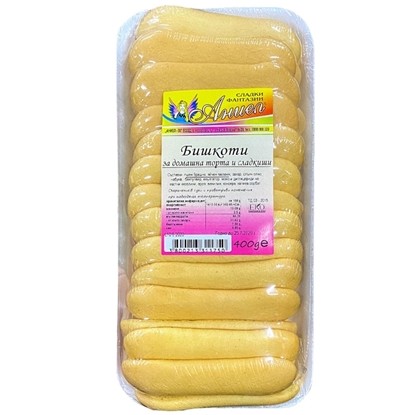 Снимка на БИШКОТИ ЗА ДОМАШНА ТОРТА 400ГР.*6БР. АНИЕЛ