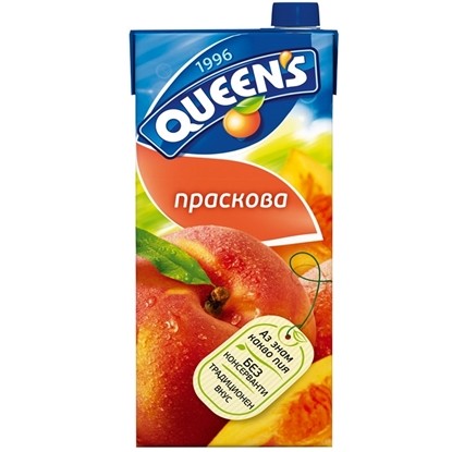 Снимка на НАТУРАЛЕН СОК КУИНС ПРАСКОВА 2Л.*6БР.