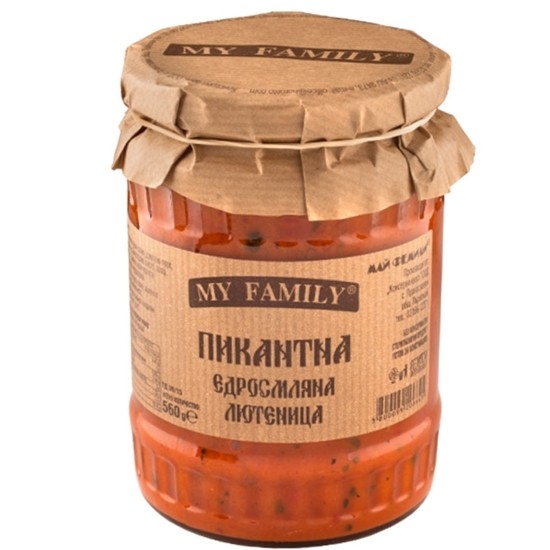 Снимка на ПИКАНТНА ЕДРОСМЛЯНА ЛЮТЕНИЦА MY FAMILY 560ГР.*6БР.