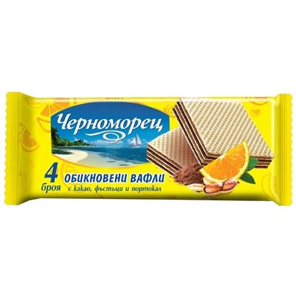Снимка на ОБИКНОВЕНИ ВАФЛИ ЧЕРНОМОРЕЦ 4-КА 105ГР.*30БР.