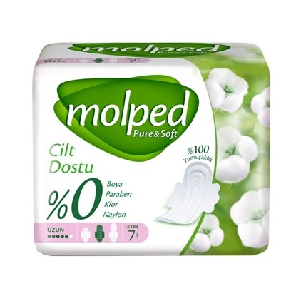 Снимка на ДАМСКИ ПРЕВРЪЗКИ MOLPED PURE&SOFT 7БР.*24БР.ДЪЛГИ