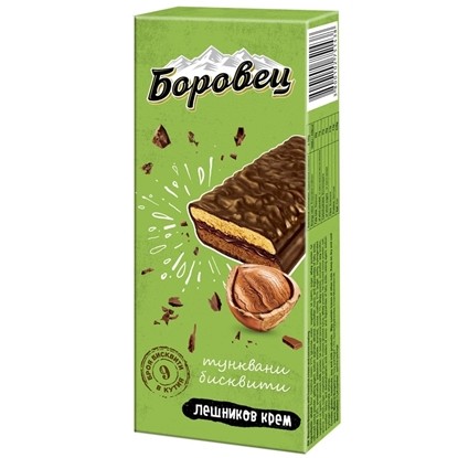 Снимка на СЛЕПЕНИ БИСКВИТИ БОРОВЕЦ 252ГР.*22БР. ЛЕШНИК