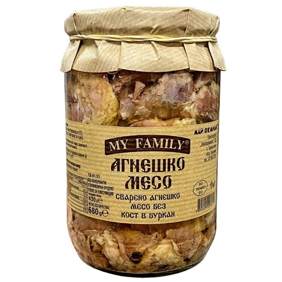 Снимка на ВАРЕНО АГНЕШКО МЕСО 680ГР.*6БР. MY FAMILY