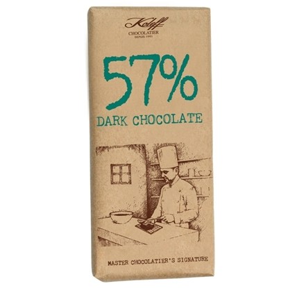 Снимка на НАТУРАЛЕН ШОКОЛАД 57% KOLEFF 90ГР.*10БР./ПРЕВОДИ/