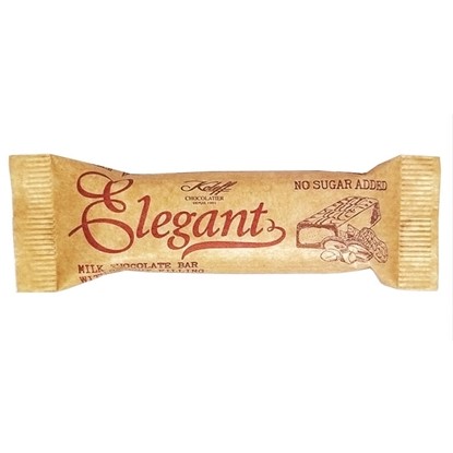 Снимка на МЛЕЧЕН ШОКОЛАД БЕЗ ЗАХАР С ФЪСТ.КРЕМ ELEGANT 30ГР.*28БР./ПРЕВОДИ/