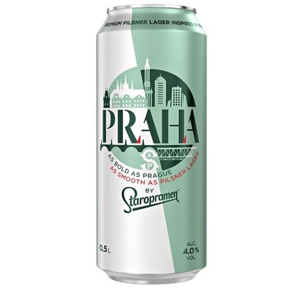 Снимка на БИРА СТАРОПРАМЕН "PRAHA" КЕН 500МЛ.*24БР.