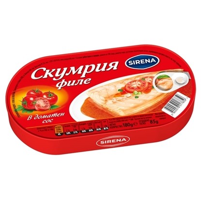 Снимка на СКУМРИЯ СИРЕНА ФИЛЕ В ДОМ СОС 180ГР.*10БР. КОМПАС