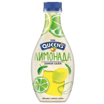 Снимка на ЛИМОНАДА КУИНС ЛИМОН+ЛАЙМ 400МЛ.*12БР.