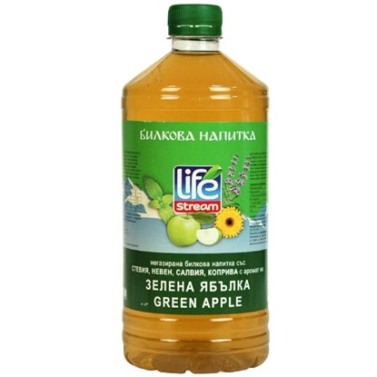 Снимка на БИЛКОВА НАПИТКА ЛАЙФ ЗЕЛЕНА ЯБЪЛКА 1Л.*6БР.