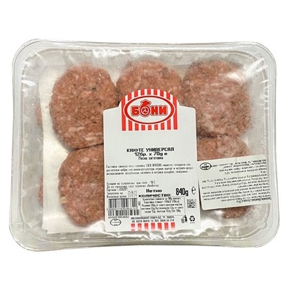 Снимка на КЮФТЕ УНИВЕРСАЛ 12БР.*70ГР. БОНИ - ЦЕНА ЗА ТАРЕЛКА