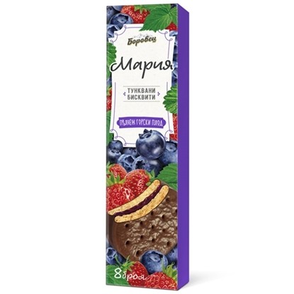 Снимка на БИСКВИТИ МАРИЯ ГОРСКИ ПЛОД 200ГР.*24БР. БОРОВЕЦ