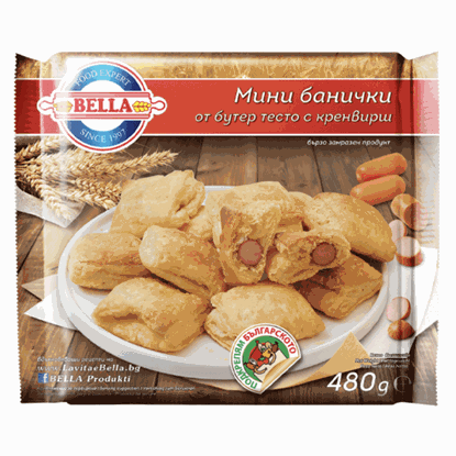 Снимка на МИНИ БАНИЧКИ С КРЕНВИРШ 480ГР.*15БР.  БЕЛЛА
