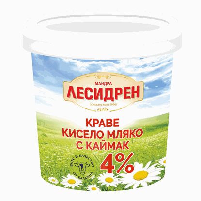 Снимка на КРАВЕ КИСЕЛО МЛЯКО С КАЙМАК 990ГР.*6БР. ЛЕСИДРЕН /ПРЕВОДИ/
