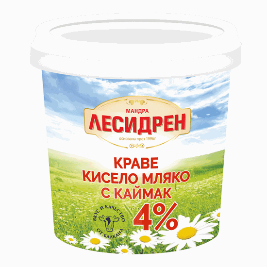 Снимка на КРАВЕ КИСЕЛО МЛЯКО С КАЙМАК 990ГР.*6БР. ЛЕСИДРЕН /ПРЕВОДИ/