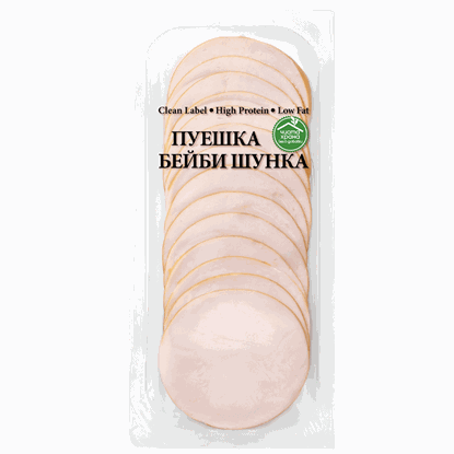 Снимка на ПУЕШКА БЕЙБИ ШУНКА СЛАЙС ЧХ 120ГР.*18БР. КФМ