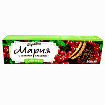 Снимка на БИСКВИТИ МАРИЯ ВИШНА 200ГР.*24БР. БОРОВЕЦ