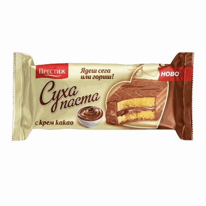 Снимка на СУХА ПАСТА ПРЕСТИЖ 30ГР.*20БР. КАКАО - ЦЕНА ЗА КУТИЯ