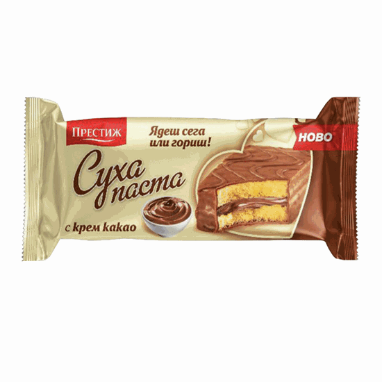 Снимка на СУХА ПАСТА ПРЕСТИЖ 30ГР.*20БР. КАКАО - ЦЕНА ЗА КУТИЯ