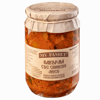 Снимка на КАВЪРМА СЪС СВИНСКО МЕСО 680ГР.*6БР. MY FAMILY