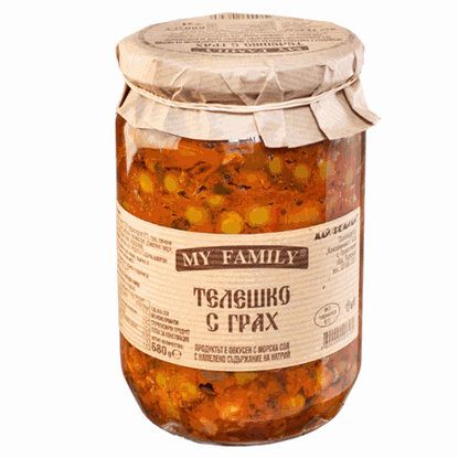 Снимка на ТЕЛЕШКО С ГРАХ 680ГР.*6БР. MY FAMILY